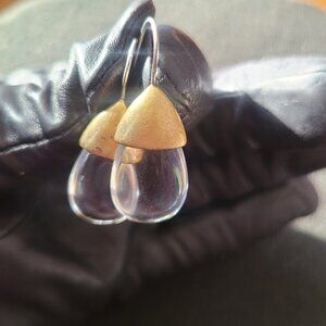 Lucite Tear Drop Dangle Earrings